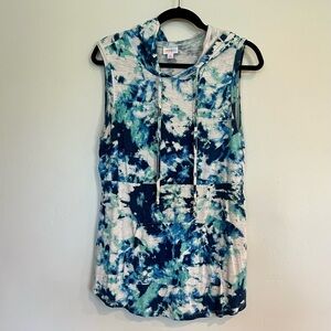 Lularoe Brittany Hooded Sleeveless Tank Top Medium